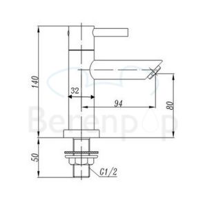 San4U 2501035 One Pack Zapa fonteinset wit keramiek/ chroom
