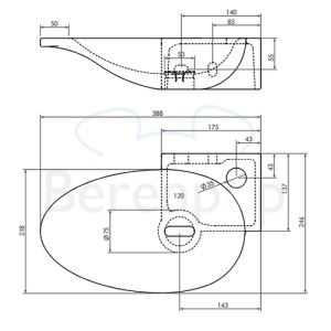 Clou First CL0303100 ceramic fountain 39cm white