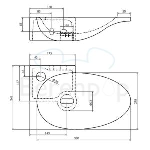 Clou First CL0303101 ceramic fountain 39cm white