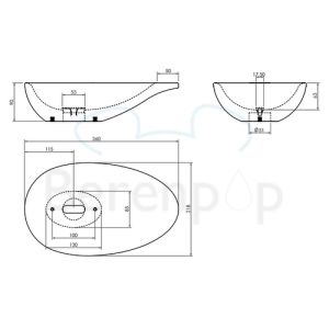 Clou First CL0303110 ceramic fountain 36cm white