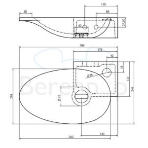 Clou First CL0310100 aluite fountain 39cm white