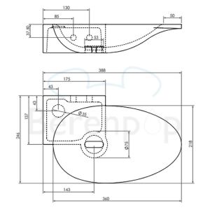 Clou First CL0310101 aluite fountain 39cm white