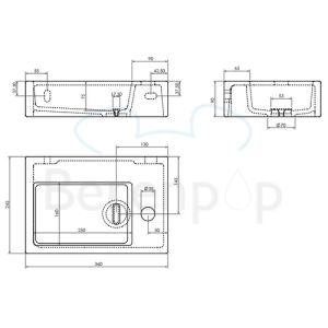 Clou Flush 2 CL0303020 ceramic fountain 36cm white