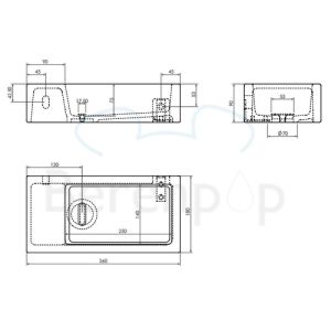 Clou Flush 3 CL0303033 ceramic fountain 36cm white