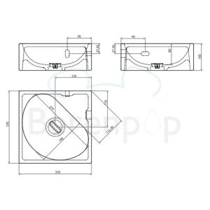 Clou Flush 5 CL0303051 Keramik Handwaschbecken 27cm weiß