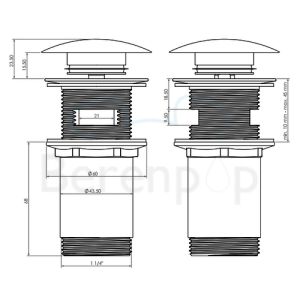 Clou InBe IB0651001 Stecker chrom