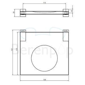 Clou Quadria CL090110129 soap dish clear glass/ chrome