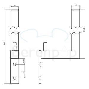 Clou Quadria CL090110629 spare roll holder chrome