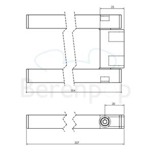 Clou Quadria CL090111429 2-Klappen-Handtuchhalter Chrom