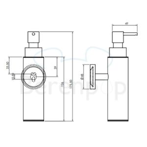 Clou Shokker SJ092604501 Seifenspender 100cc Wand Chrom