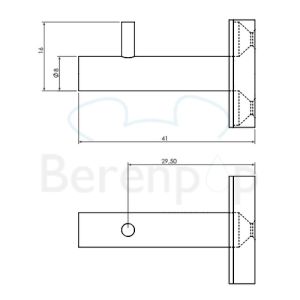 Clou Slim CL090306541 badjashaken (2 stuks) RVS geborsteld