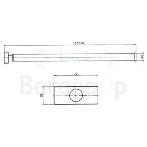 Decor Walther 0507300 DW 730 Handtuchhalter chrom