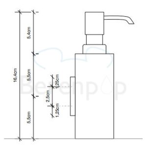 Decor Walther Seifenspender 0847560 DW 375 N Wand schwarz matt