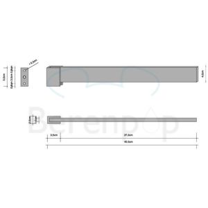 Decor Walther Ziegel 0590400 BK HTH1 Handtuchhalter chrom