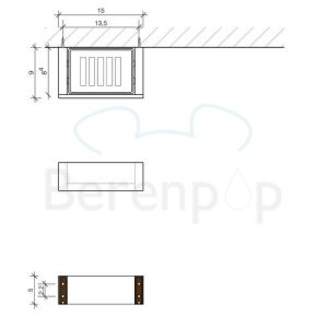Decor Walther Brick 0591100 BK WSS soap holder white porcelain/ chrome