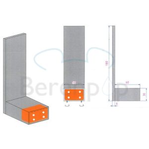 Decor Walther Brick 0592600 BK ERH spare roll holder chrome