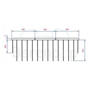 Decor Walther Bloque/ Corner 0703220 WA WND1 wire basket 260mm gold
