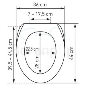 Diaqua Lille 31163541 toiletzitting met deksel wit