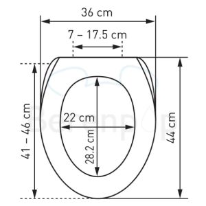 Diaqua Sidney LED 31176341 toiletzitting met deksel wit