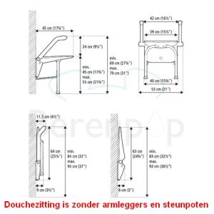 Etac Relax 81703010 Duschsitz weiß