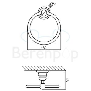 Fima Carlo Frattini Victory F60621BR Handtuchring bronze