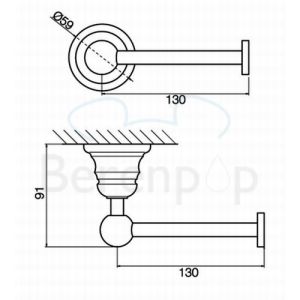 Fima Carlo Frattini Victory F60651OR Toilettenpapierhalter ohne Klappe gold