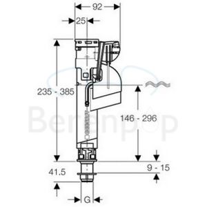 Geberit 281010001 Type 360 float valve
