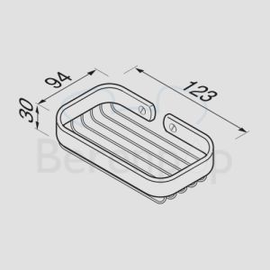 Geesa Basket 139 A zeephouder 123mm chroom