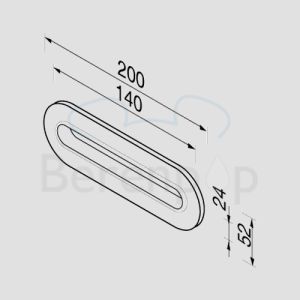 Geesa Hotel 1124 Papiertuchbox vertieft Waschbecken chrom