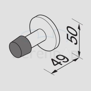 Geesa Hotel 1125 Türstopper Edelstahl gebürstet