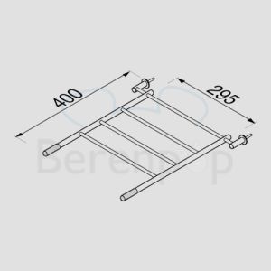 Geesa Hotel 1200 Eimergitter 61cm chrom