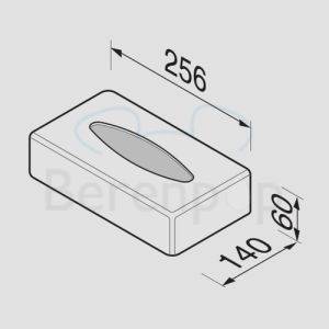 Geesa Hotel 121002 Papiertuchbox freistehend chrom