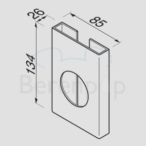 Geesa Hotel 122 Hygienebeutelhalter aus Edelstahl poliert