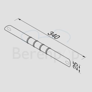 Geesa Hotel 5551 Fußstütze chrom