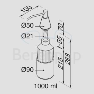 Geesa Hotel 628 Aufputz Seifenspender chrom