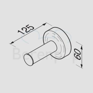 Geesa Luna 5512 spare roll holder chrome