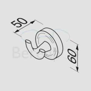 Geesa Luna 5515 double hook chrome