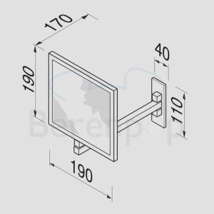 Geesa Mirror Cosmetic 1080 magnifying mirror 1x and 3x chrome