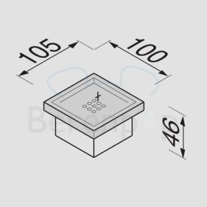 Geesa Modern Art 350302 Seifenhalter Wand Chrom