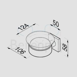 Geesa Nelio 680302 Seifenhalter chrom