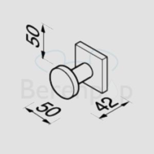 Geesa Nelio 681302 hook chrome