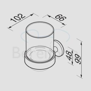 Geesa Nemox 650202 Zahnputzbecherhalter chrom
