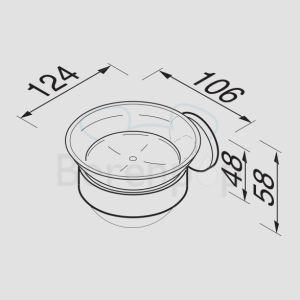 Geesa Nemox 650302 Seifenhalter chrom
