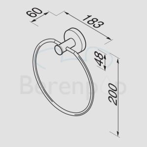 Geesa Nemox 650402 Handtuchring chrom