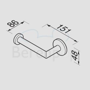 Geesa Nemox 650902 Toilettenpapierhalter chrom