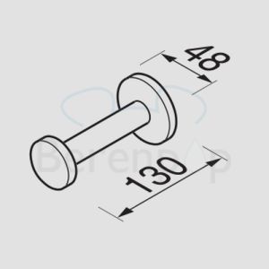 Geesa Nemox 651202 Reservepapierhalter chrom