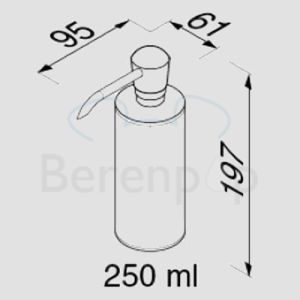 Geesa Nemox 651602250 Seifenspender 250ml stehend chrom