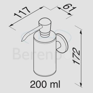 Geesa Nemox 652702 Seifenspender 200ml Wand Chrom