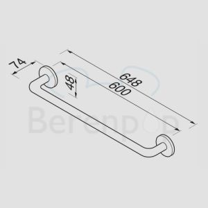 Geesa Nemox 65770260 Wandhandtuchhalter 60cm Chrom