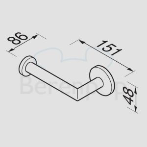 Geesa Nemox Stainless Steel 650905 toilet roll holder stainless steel brushed